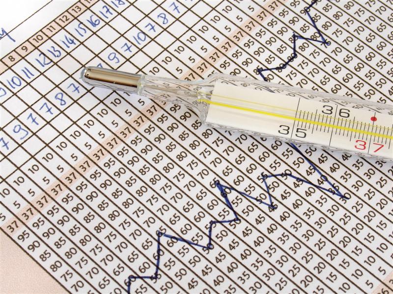 Как изменяется базальная температура на протяжении менструального цикла?